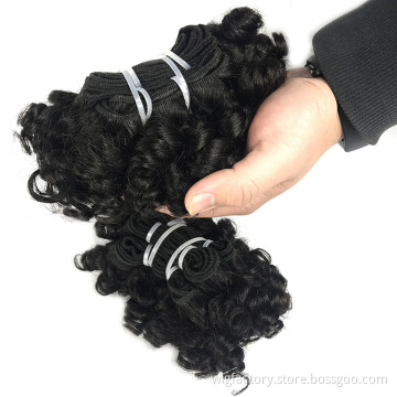 Factory price fumi hair double wefts 6 inch short human hair weave, china super quality buy human hair online